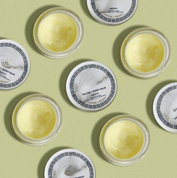 Grass-Fed Tallow & Honey Balm Vitamins A, D, E & K Skin-Nourishing Unscented Formula