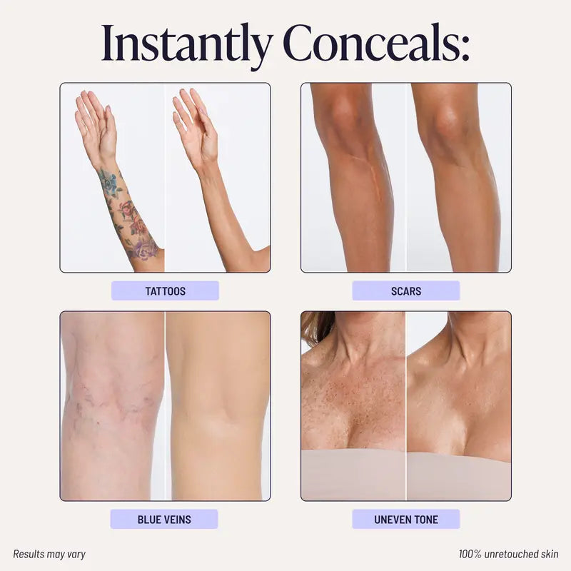 Body Coverage Perfector Twin Pack with X-Large Body Brush for Flawless Concealer Coverage