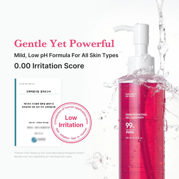 PDRN Pink Gel Cleanser for Blackheads, Pores and Skin Barrier