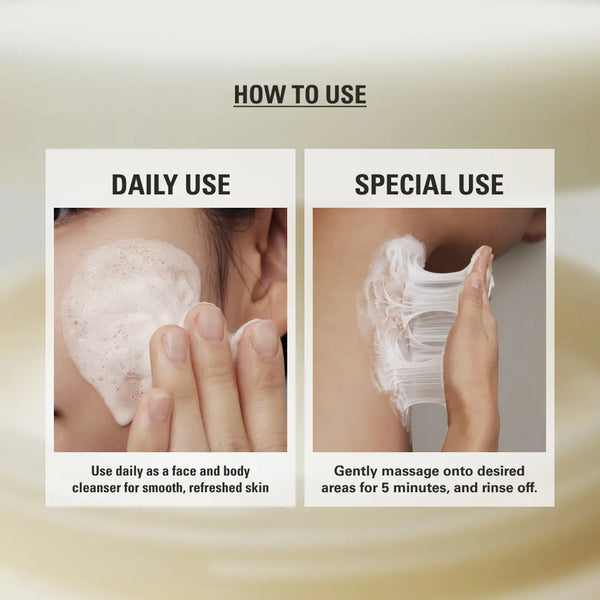 Rice Jam Mask, Korean Rice Wash-Off Face & Body Mask, Exfoliating