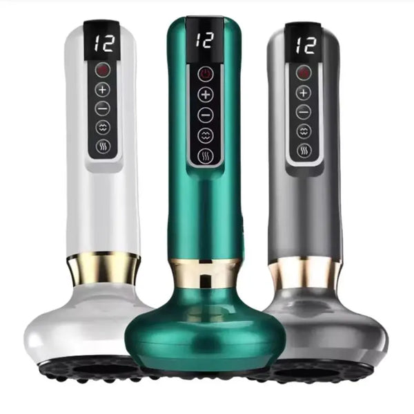 Heated Cupping Body Massager with Suction and Heat, Cordless