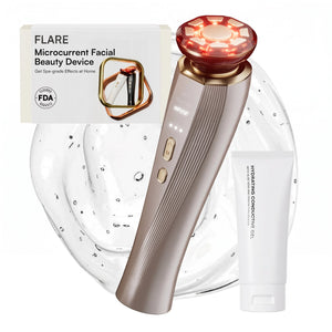 FLARE All-in-One Facial Beauty Device, 3-in-1 Lift, Tighten, Infuse