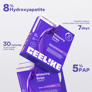 CEELIKE nHAP-Pro Whitening Strips with Nano-Hydroxyapatite Dual-Action Brightening Care