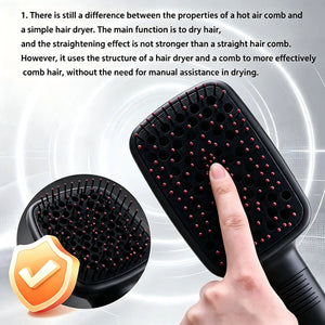 2 in 1 Multifunctional Hair Dryer Brush, Hot Air Comb, Ionic Volume