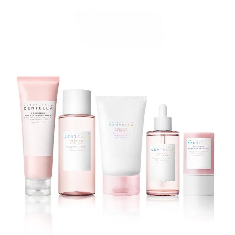 Perfect Pore Set with Cleansing Foam, Clay Mask, Toner, Ampoule and Gel Cream