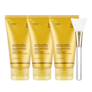 Kojic Acid & Turmeric Overnight Peel-Off Mask featuring Vitamin C & Retinol