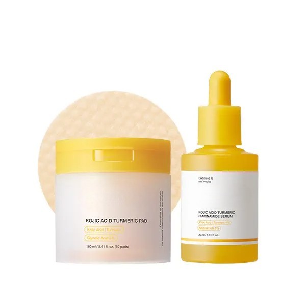 Kojic Acid Renew & Smooth Duo for Troubled Skin with Turmeric and Niacinamide