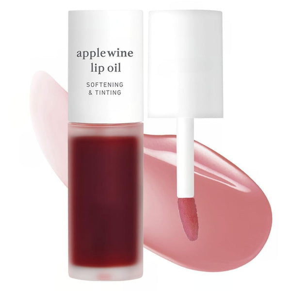 Korean Lip Oil Trio – Appleberry, Appleplum & Applewine, Sheer Tinted Gloss Set