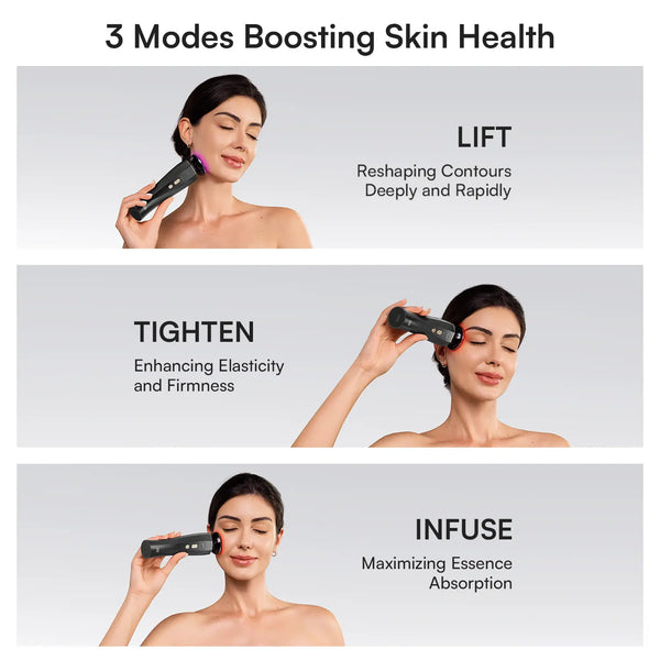 FLARE All-in-One Facial Beauty Device, 3-in-1 Lift, Tighten, Infuse