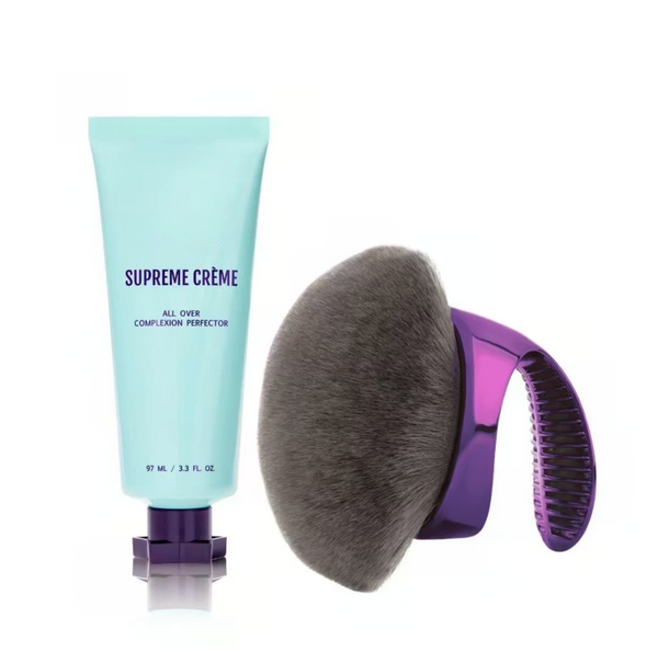 Supreme Crème + XL Brush Foundation & Concealer Set for Full Coverage & Even Tone