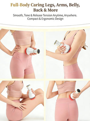 Handheld Body Massager with Heat, Vibration & Red Light, 12 Levels