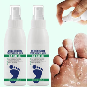 Tea Tree Oil Foot Spray, Deodorizing & Moisturizing for Dry Feet