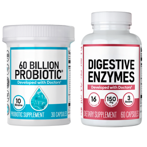 Hack Your Tummy Bundle Probiotics and Digestive Enzymes for Daily Gut Wellness