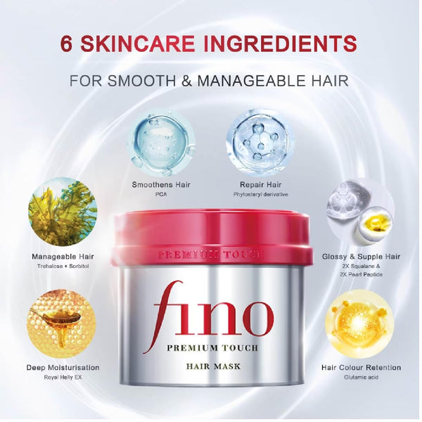 Fino Premium Touch Hair Mask for Damaged & Color-Treated Hair 230g