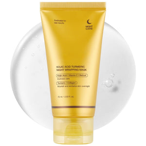 Kojic Acid & Turmeric Overnight Peel-Off Mask featuring Vitamin C & Retinol