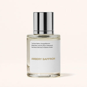 Ambery Saffron Eau de Parfum featuring Warm Spicy Woody Notes, Vegan