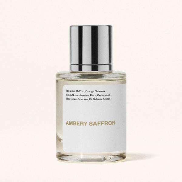 Ambery Saffron Eau de Parfum featuring Warm Spicy Woody Notes, Vegan