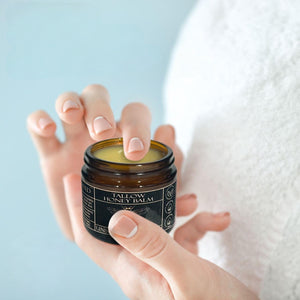 Tallow Honey Balm with Grass-Fed Beef Tallow, Olive Oil and Raw Honey