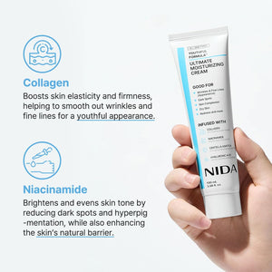 NIDA Youthful Formula Ultimate Moisturizing Cream — Niacinamide, Hyaluronic Acid & Collagen | 100ml
