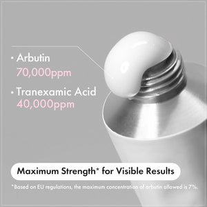 Arbutin 7% & Tranexamic Acid 4% Cream with Niacinamide for Dark Spots & Pigmentation