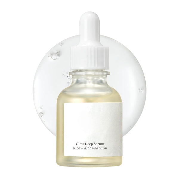 Glow Deep Serum with Rice Water and Alpha Arbutin for Dark Spots and Uneven Skin Tone