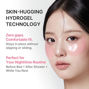PDRN Pink Caffeine Collagen Eye Patch for Puffiness and Dark Circles