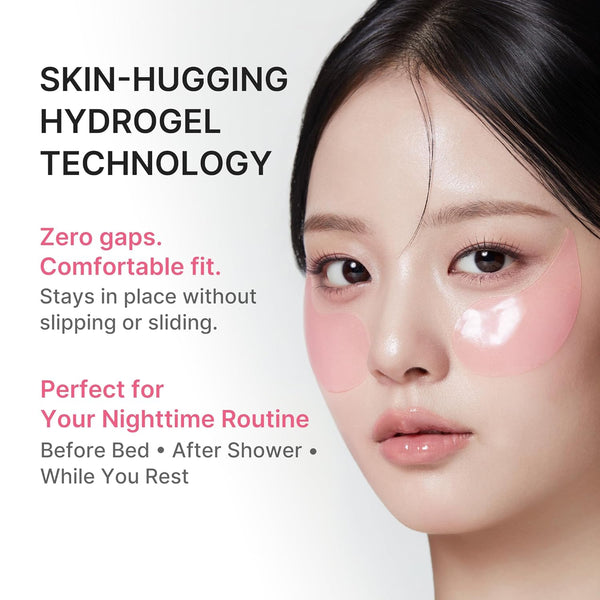 PDRN Pink Caffeine Collagen Eye Patch for Puffiness and Dark Circles