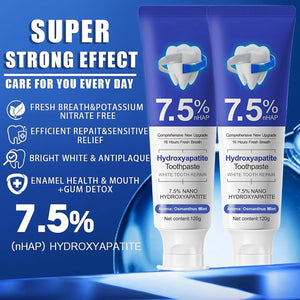 Nano Hydroxyapatite Toothpaste with 7.5% nHAP for Enamel Remineralization Care