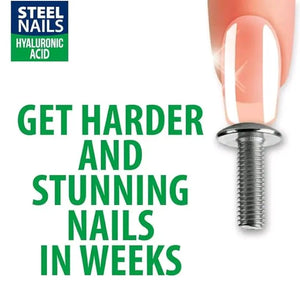Steel Nails Nail Hardener with Hyaluronic Acid, Calcium & Keratin