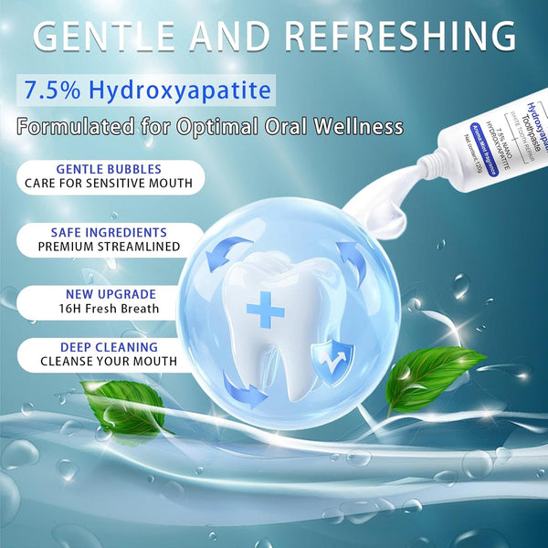 Nano Hydroxyapatite Toothpaste with 7.5% nHAP for Enamel Remineralization Care