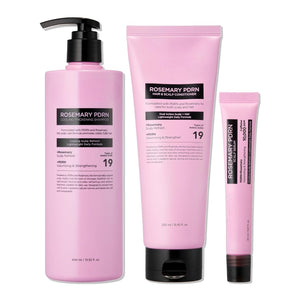 Rosemary PDRN Hair and Scalp Care Set with Thickening Shampoo, Conditioner and PDRN Stick