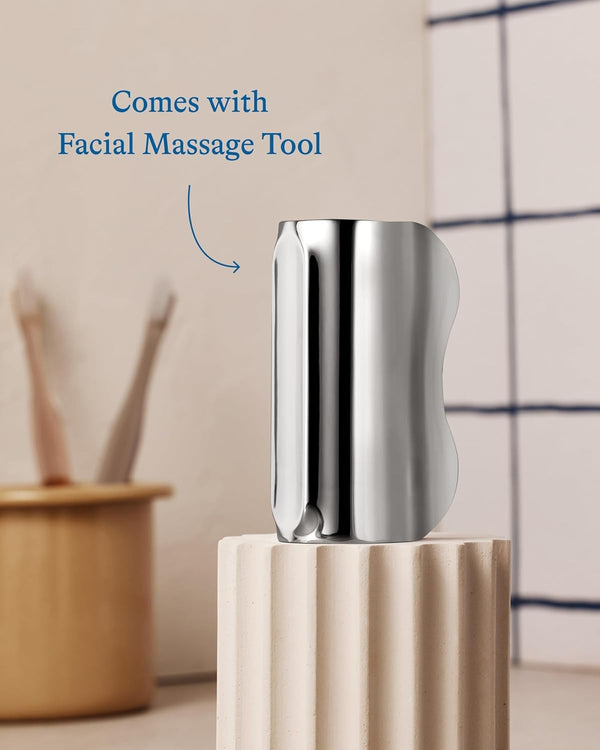 Cooling Eye Stick & Gua Sha Tool Set Depuffing Duo for Dark Circles and Under-Eye Fatigue
