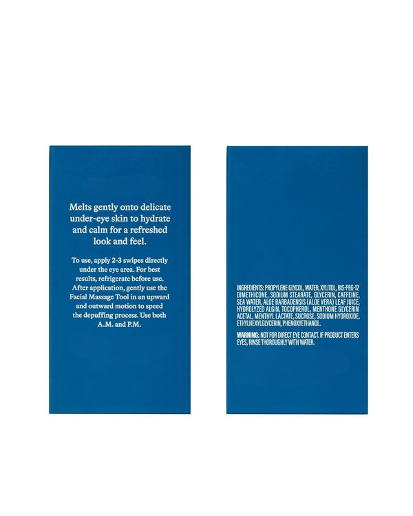Cooling Eye Stick & Gua Sha Tool Set Depuffing Duo for Dark Circles and Under-Eye Fatigue