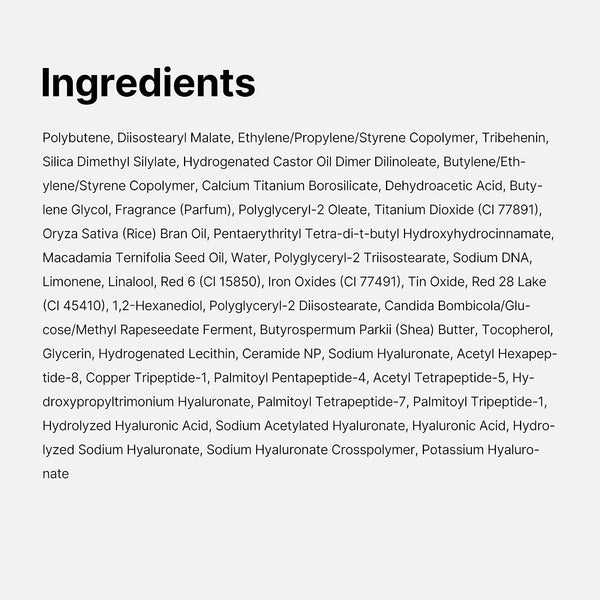PDRN Peptide Glossy Lip Balm for Dry Lips, Fine Lines, Glass Skin Glow & Korean Skincare