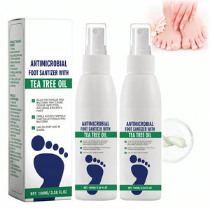 Tea Tree Oil Foot Spray, Deodorizing & Moisturizing for Dry Feet