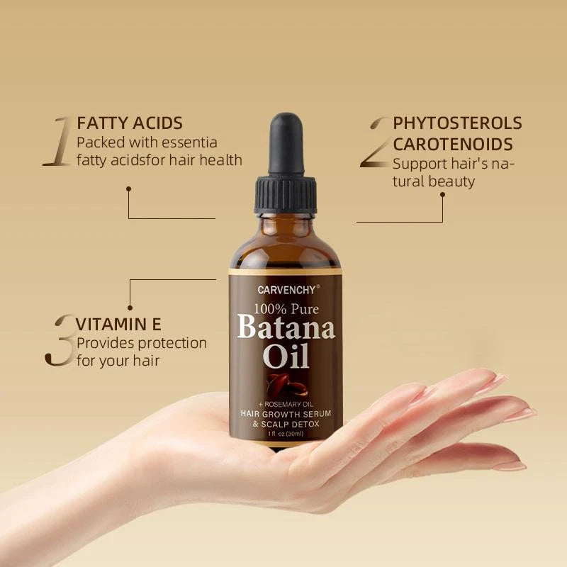 CARVENCHY Batana Oil with Rosemary Oil for Stronger, Healthier Hair