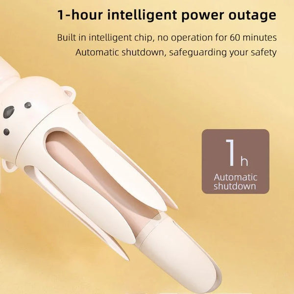 Automatic Curling Stick Electric Rotating Hair Curler 32mm with Adjustable Heat Settings