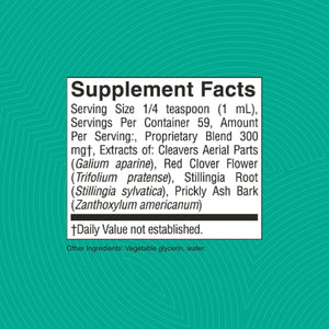 Lymphatic Drainage Liquid Herbal Extract Supplement for Flow Support