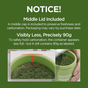 Holy Basil Bubble Deep Mask with Korean Clay and PHA for Pore Cleansing 90g