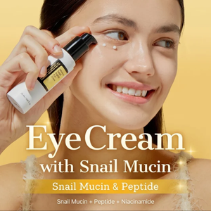 Advanced Snail Peptide Eye Cream with Niacinamide for Dark Circles