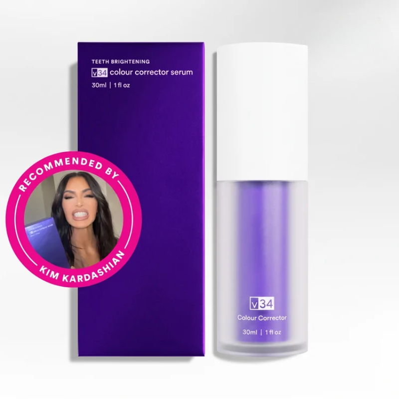 V34 Colour Corrector - Tooth Stain Concealer, Purple Whitening