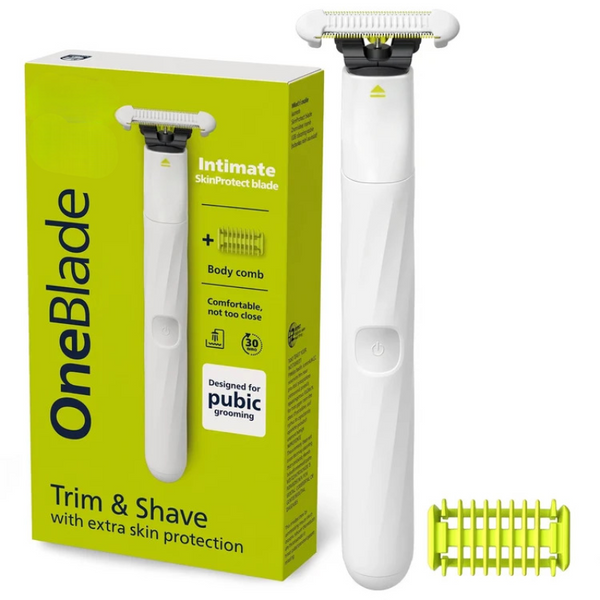 Intimate Pubic Groomer & Shaver, Stainless Steel, IPX7 Waterproof
