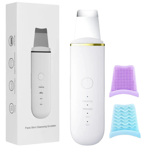 Rechargeable Ultrasonic Skin Scrubber with Vibration Massage, USB