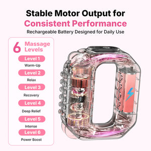 Cordless Vibration Body Massager, 6 Speed Levels for Relaxation