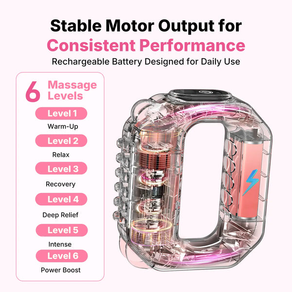 Cordless Vibration Body Massager, 6 Speed Levels for Relaxation