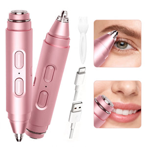 2 in 1 Facial & Eyebrow Hair Trimmer for Women, LED, Painless