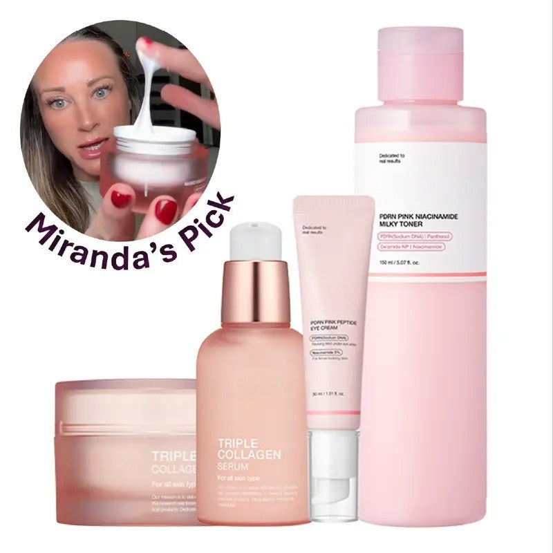 Miranda’s Barrier Support Set with PDRN, Triple Collagen and Glow Care