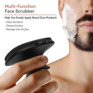 Silicone Bath Brush Set, Exfoliating Face, Back & Body Scrubber