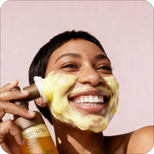 Turmeric and Kojic Foaming Face Wash for Hyperpigmentation, Dark Spots & Brightening