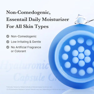 Hyaluronic Acid Capsule Cream Face Moisturizer for Hydration and Dewy Skin